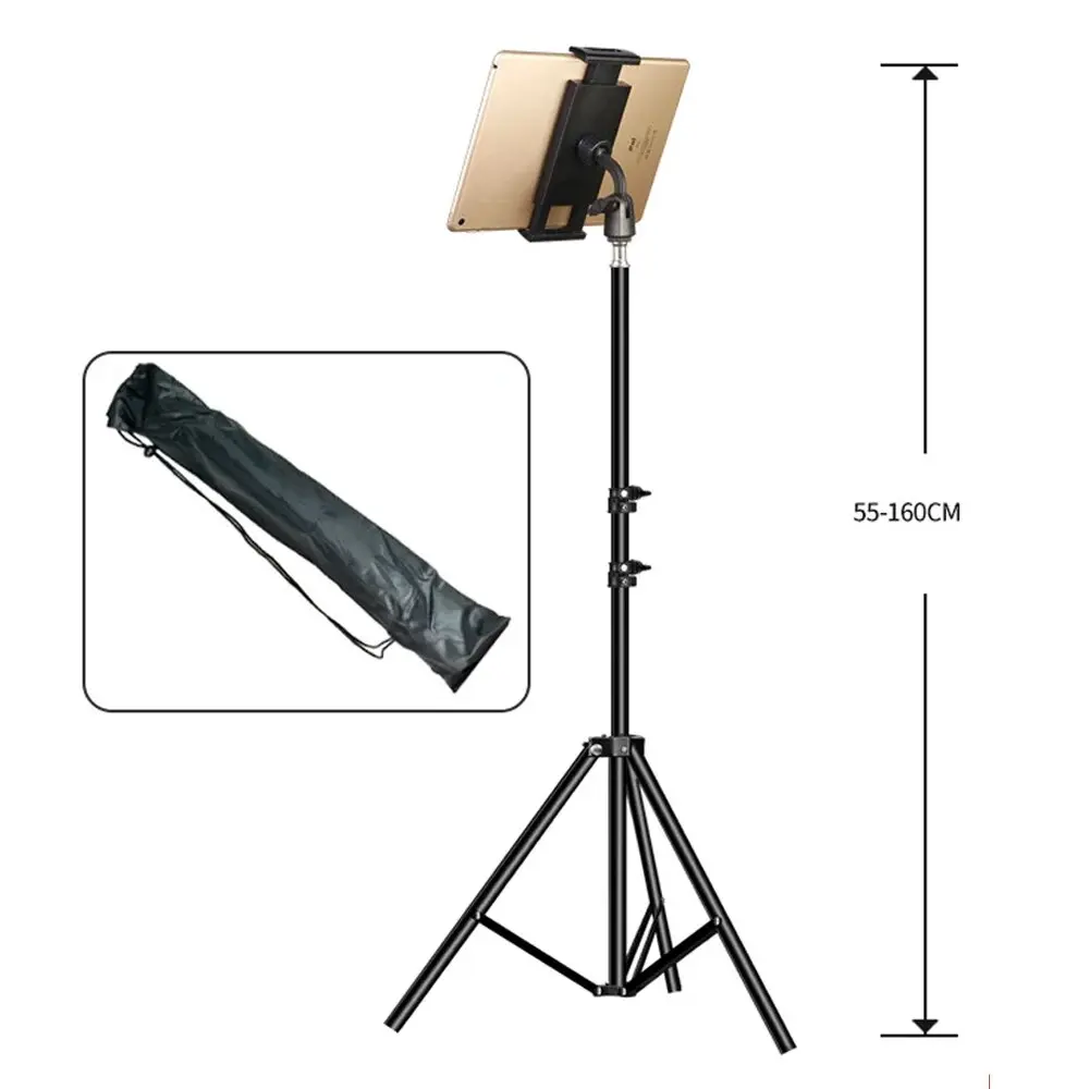 Adjustable Tablet Tripod Floor Stand Mount Support For 4-13 Inch For IPad Pro Air Huawei Xiaomi Tab Pc Phone Lazy Holder Bracket