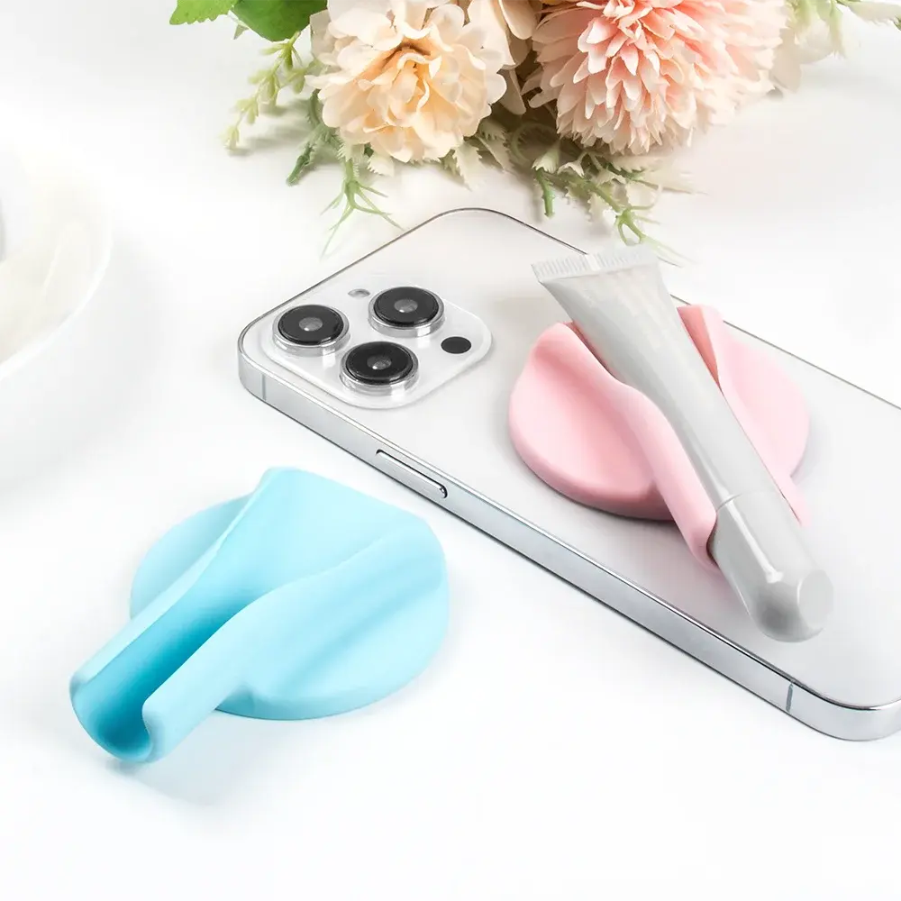 Silicone Lip Gloss Magnetic Phone Holder Unlimited Models Universal Lazy Bracket Mobile Phone Holder Placement Lipstick