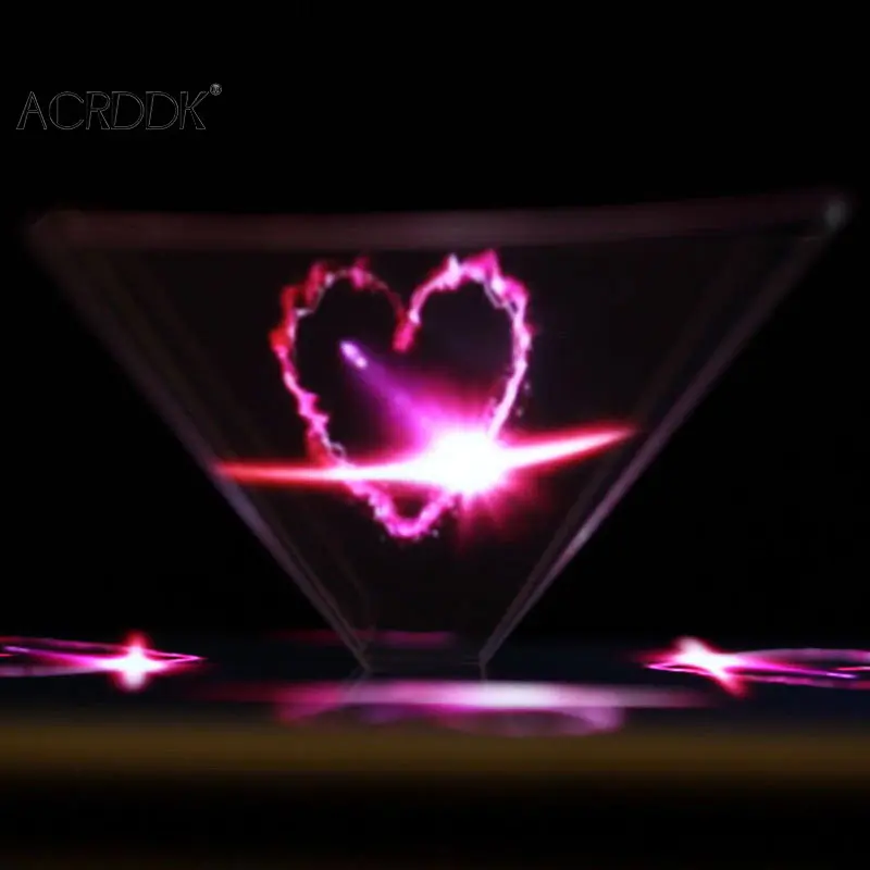 Mobile Phone Video Projector Stand 3D Holographic Pyramid Look Smart Phone Projection Stand Lightweight Design Beautiful