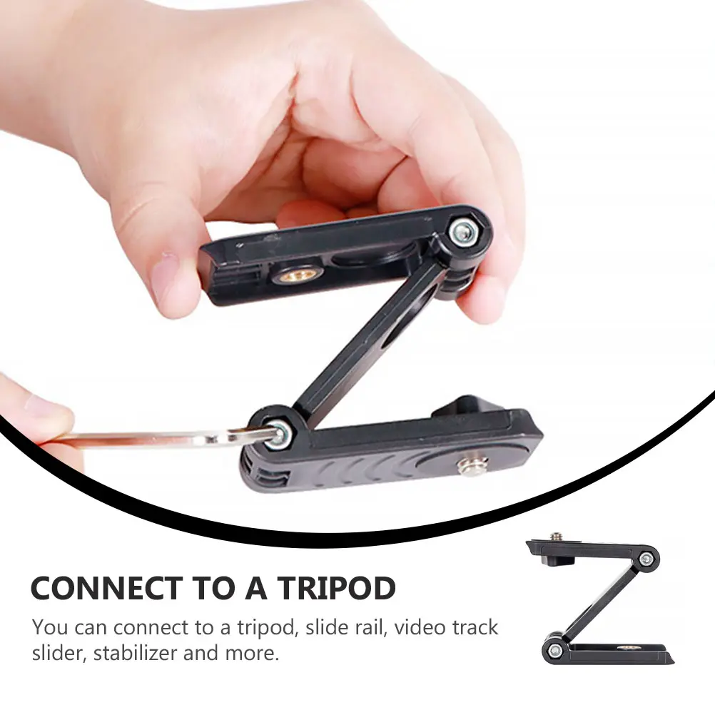 Plastic Phone Clip Tripod Mounts Camera Holder Stand Z Type Pan Bracket For Cell Phone Accessories Stabilizer Slider Video