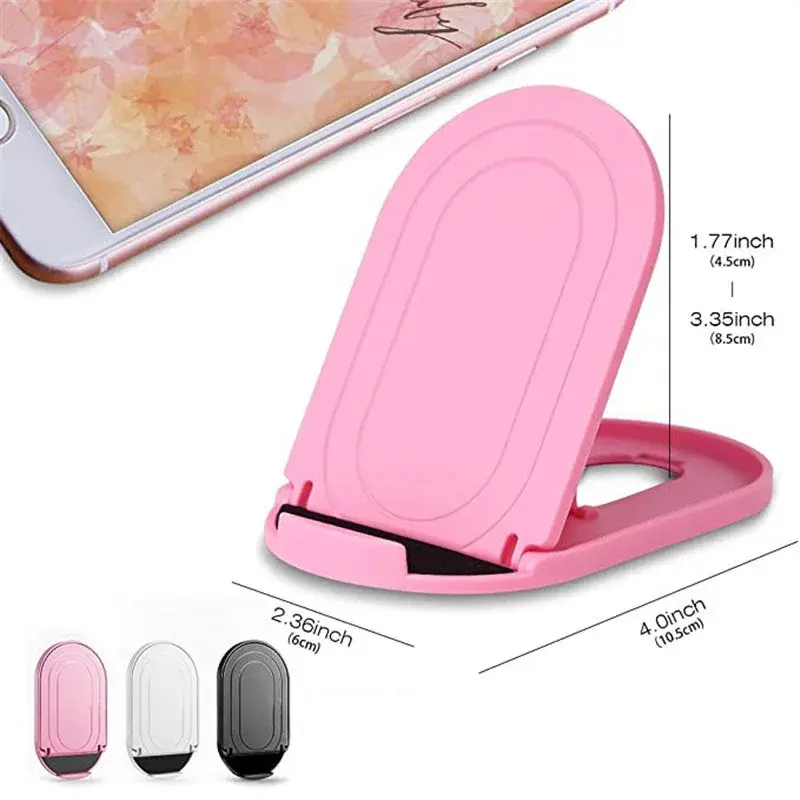 1pc Foldable Cell Phone Stand Adjustable Desktop Phone Holder Universal Portable Travel Mobile Phone Holders for Business Gift