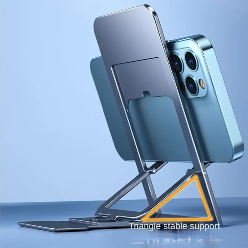 2023 Mini Desktop Multi-Angle Folding Mobile Phone Holder Hollow Plastic Tablet Stand Portable For Iphone 12 11 8 7 pro Support