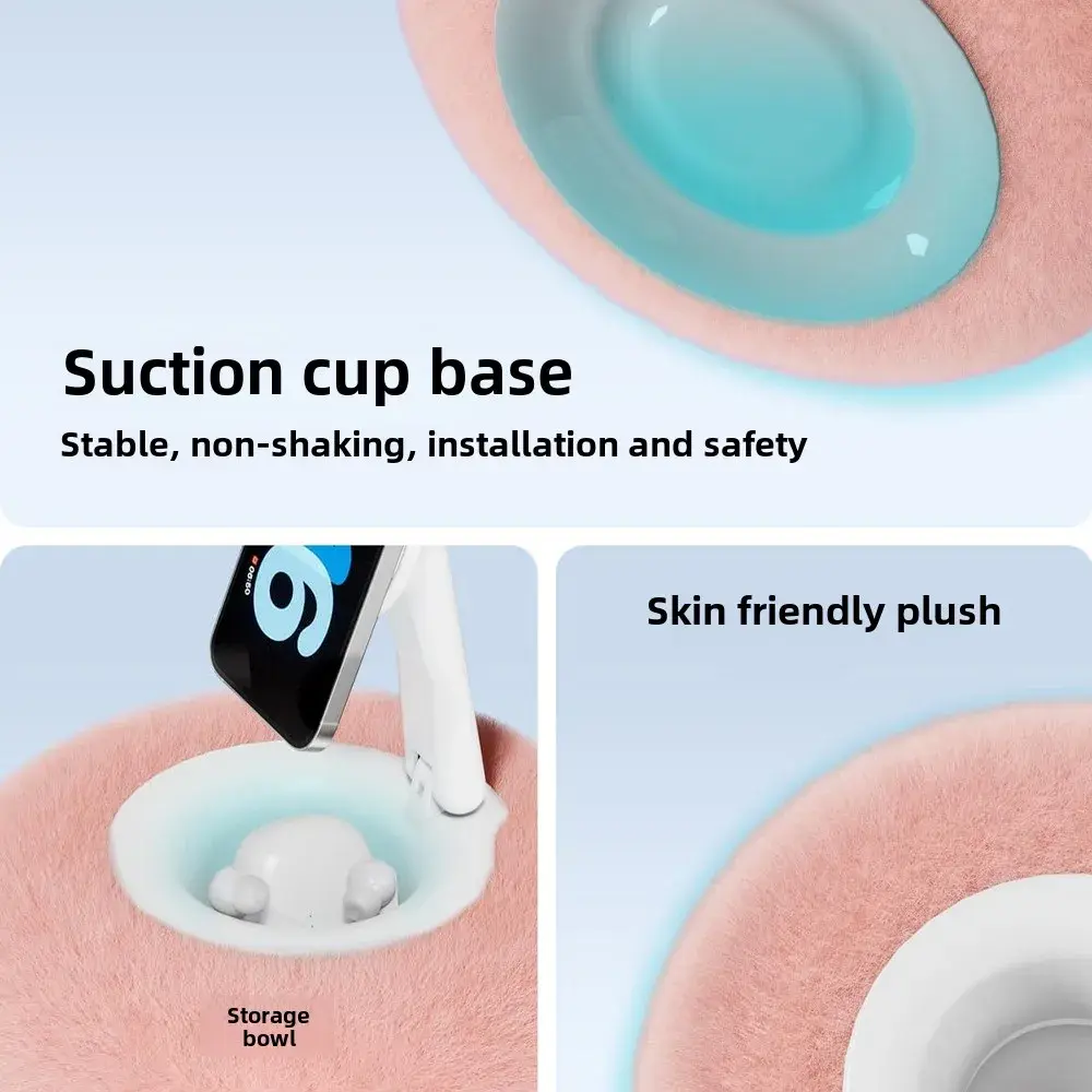 Innovative Magnetic Phone Pillow Stand for Lazy Phone Use on Bed  Sofa and Desk