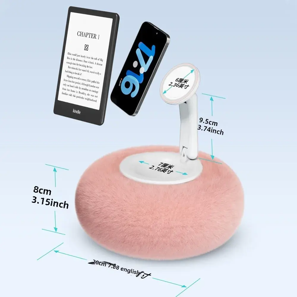 Innovative Magnetic Phone Pillow Stand for Lazy Phone Use on Bed  Sofa and Desk