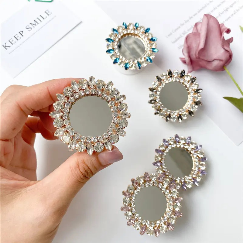 Luxury Shiny Mirror Phone Ring Holder Phone Socket Support Telephone For iPhone Xiaomi Samsung Phone Grip Mount Bracket