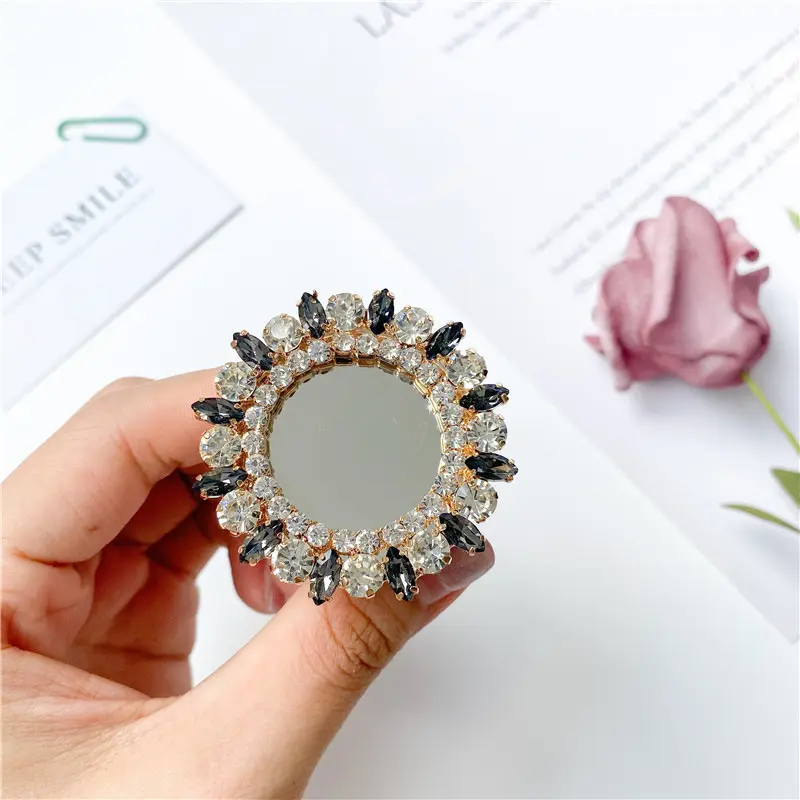 Luxury Shiny Mirror Phone Ring Holder Phone Socket Support Telephone For iPhone Xiaomi Samsung Phone Grip Mount Bracket