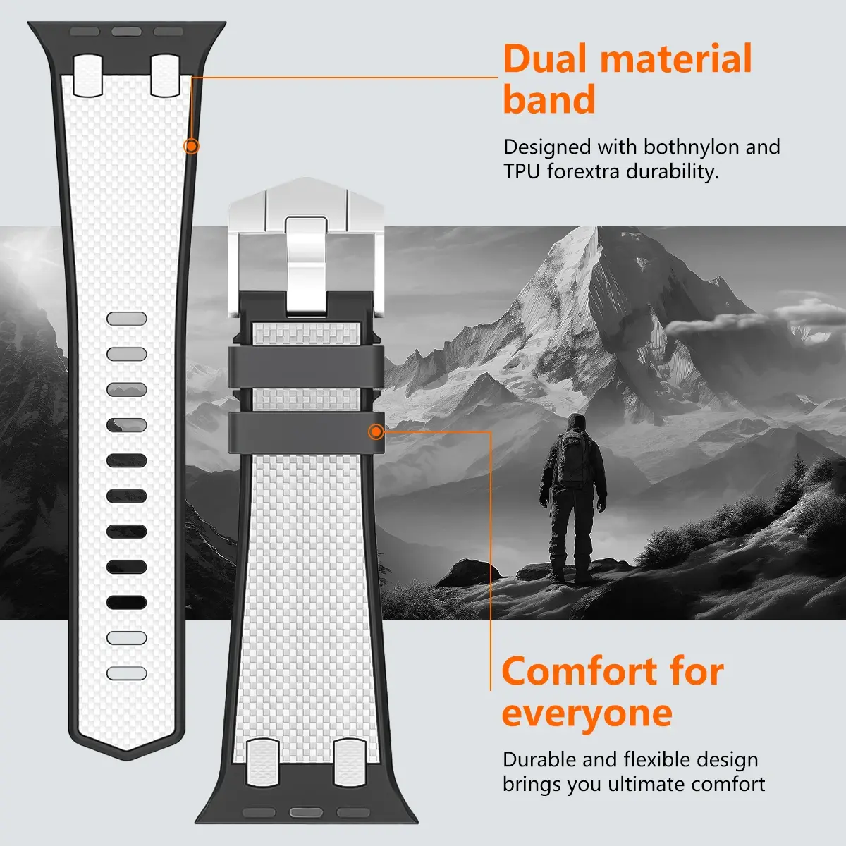 Carbon Fiber Strap for Apple Watch Ultra 2 49mm Silicone Band 42MM Men Sport Bracelet For iWatch Series 9 8 7 6 4 5 se 44MM 45MM