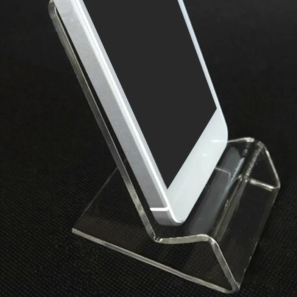 Acrylic Cellphone Rack Indoor Storage Holders Compact Structure Mobile Phone Shelf Shop Use Simple Transparent Display Stand