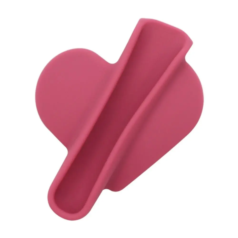 Silicone Phone Lipstick Holder Heart Shaped Mobile Phone Case Lip Glaze Back Stick Holder Accessories Stick Protective Case