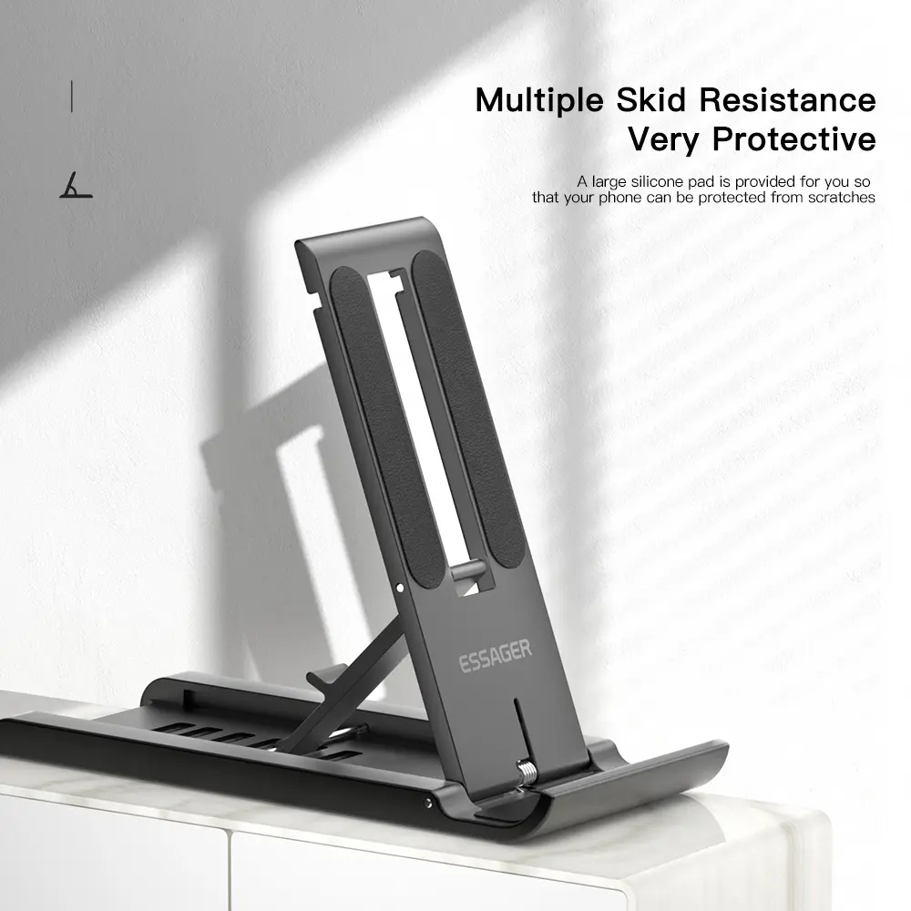 Essager Foldable Desktop Holder Portable Mini Moblie Phone Stand For iphone 13 Pro Max iPad Xiaomi Desk Bracket Portable Stand