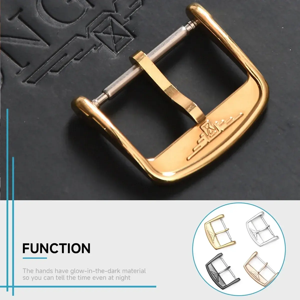 Stainless Steel Watch Clasp Adapted To Longines L2L4 Jialan Majestic Jialan Luya Watch Buckle Accessories UTHAI T07