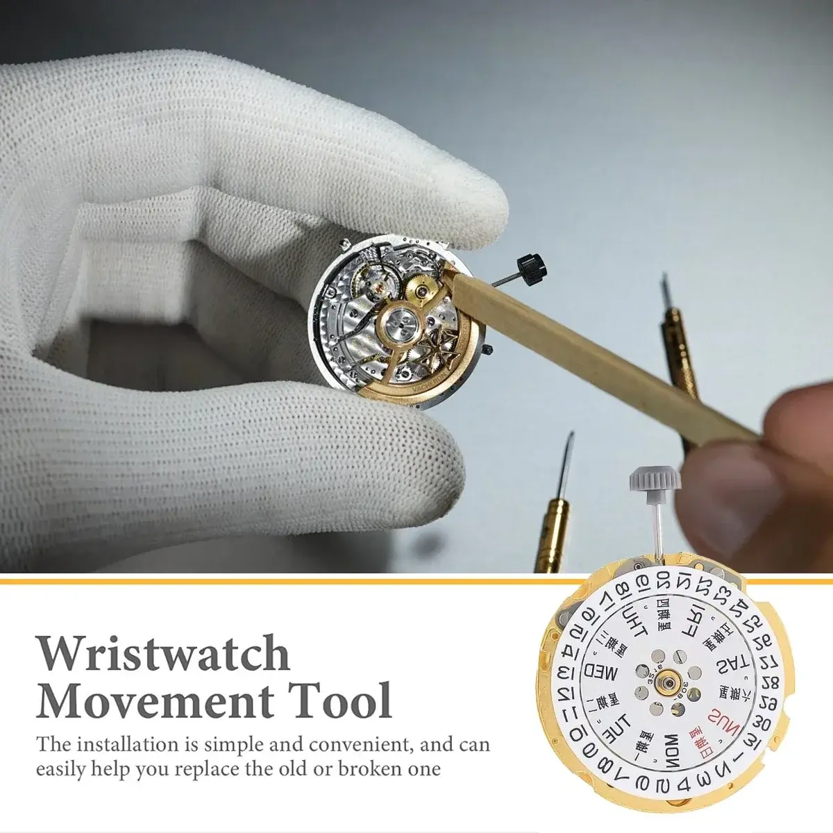 Miyota 8215/8205 Mechanical nh34 nh35 21 Jewels Automatic Movement GMT Date Double Calendar Setting Precision Watch Accessories