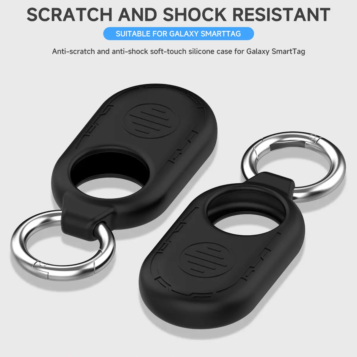 For Samsung Galaxy SmartTag 2 Locator Case Keychain Anti-lost Cover Sleeve Protective Case For Smart Tag 2 Soft Silicone Case