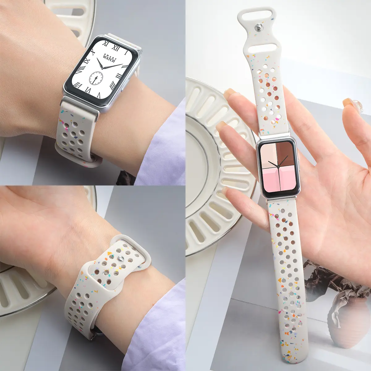 Sports Silicone Strap For Samsung Galaxy Fit 3 Bracelet Replacement Wristband For Samsung Galaxy Fit 3 Band Accessories