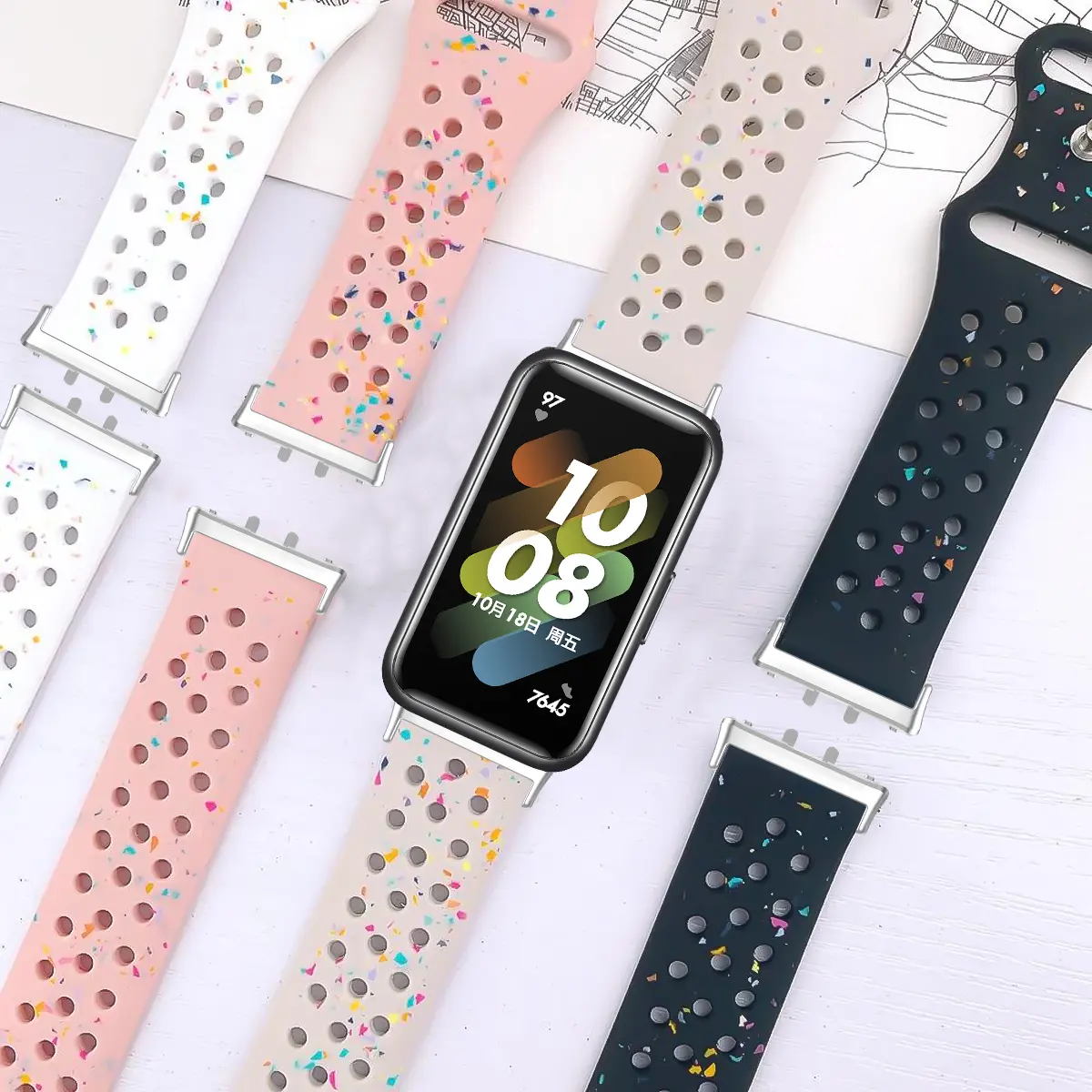 Sports Silicone Strap For Samsung Galaxy Fit 3 Bracelet Replacement Wristband For Samsung Galaxy Fit 3 Band Accessories