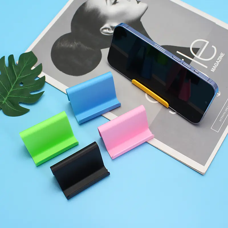 Phone holder Plastic support telephone portable Mobile stand 6 Colors Smartphone holder For iphone 12 mini samsung s21 oneplus 9