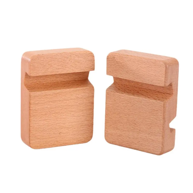 Creative Mobile Phone Tablet Holder Thickened Anti-Corrosion Moisture Bamboo Wood Lazy Bracket Home Coffee Table Desk Holder