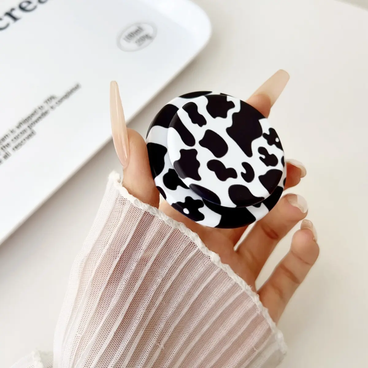 Korean Cute Leopard Print Magnetic Holder Grip Tok Griptok Phone Stand Holder Support For iPhone 16 For Magsafe Accessories