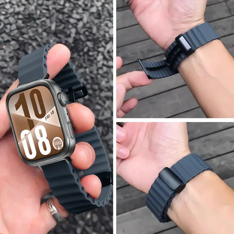Magnetic Silicone Strap For Huawei watch Fit 4Pro/4/3 Watch Correa Replacement Sport Watchband For Huawei Watch Fit 2/1 Band