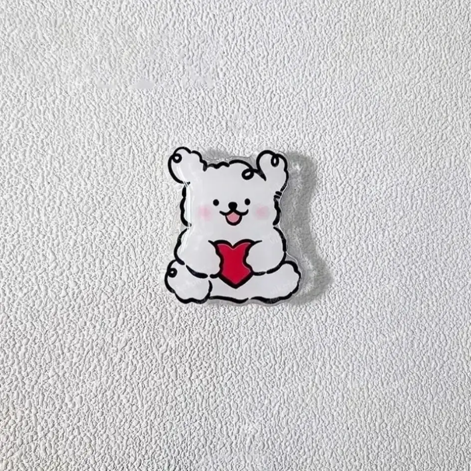 2025 New Puppy Ring Finger Holder Cute Cartoon Grip Magnetic Socket Pocket Stand Phone Grip Tok Bracket For iPhone 16 Samsung