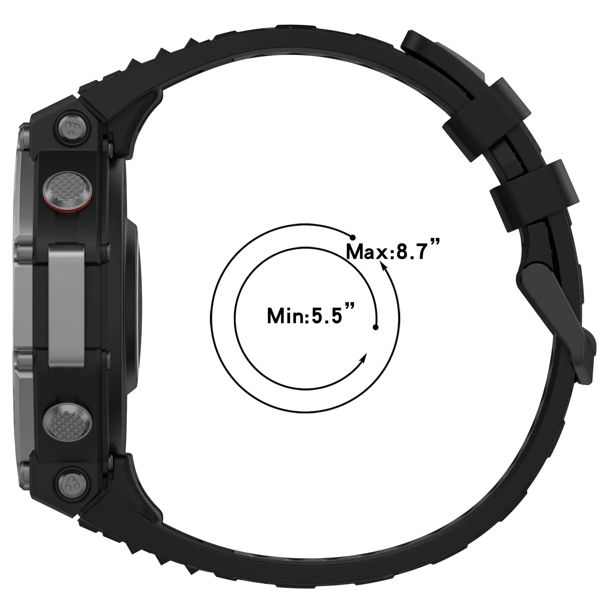 Silicone Band & Case for Huami Amazfit T-REX 3 Smart Watch Strap Watchband T-Rex3 Sport Bracelet Wristband With Tool