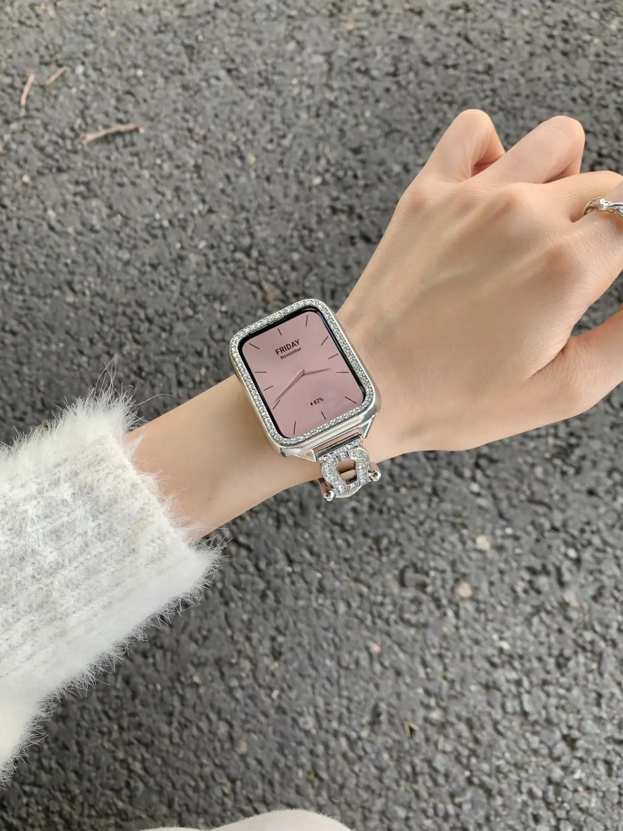 Bling Case for Xiaomi Mi Band 8 Pro / 9 Pro, Crystal Shining Rhinestone PC Protective Frame (No Screen Protector).