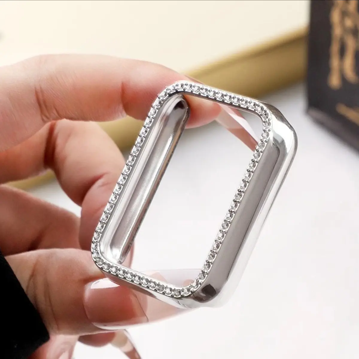 Bling Case for Xiaomi Mi Band 8 Pro / 9 Pro, Crystal Shining Rhinestone PC Protective Frame (No Screen Protector).