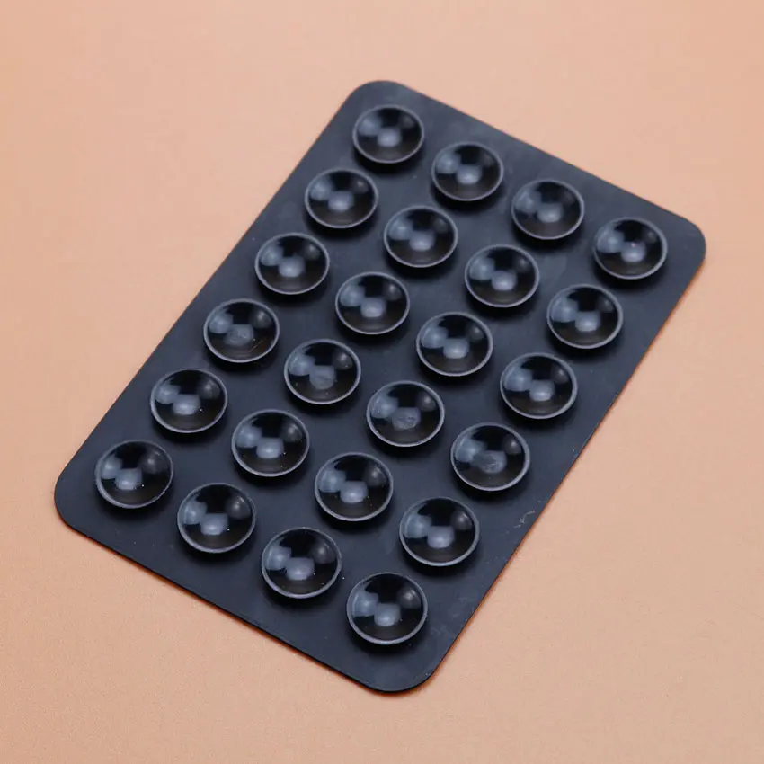 JCD 5pcs Double Side Silicone Suction Pad For Mobile Phone Fixture Suction Cup Backed Adhesive Rubber Sucker Pad For Fixed Pad