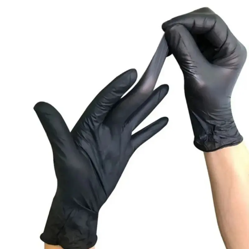 Disposable Nitrile Gloves Multi-color Auto Repair Food-grade Nitrile Gloves Thickened Durable and Comfortable 50pcs/100pcs