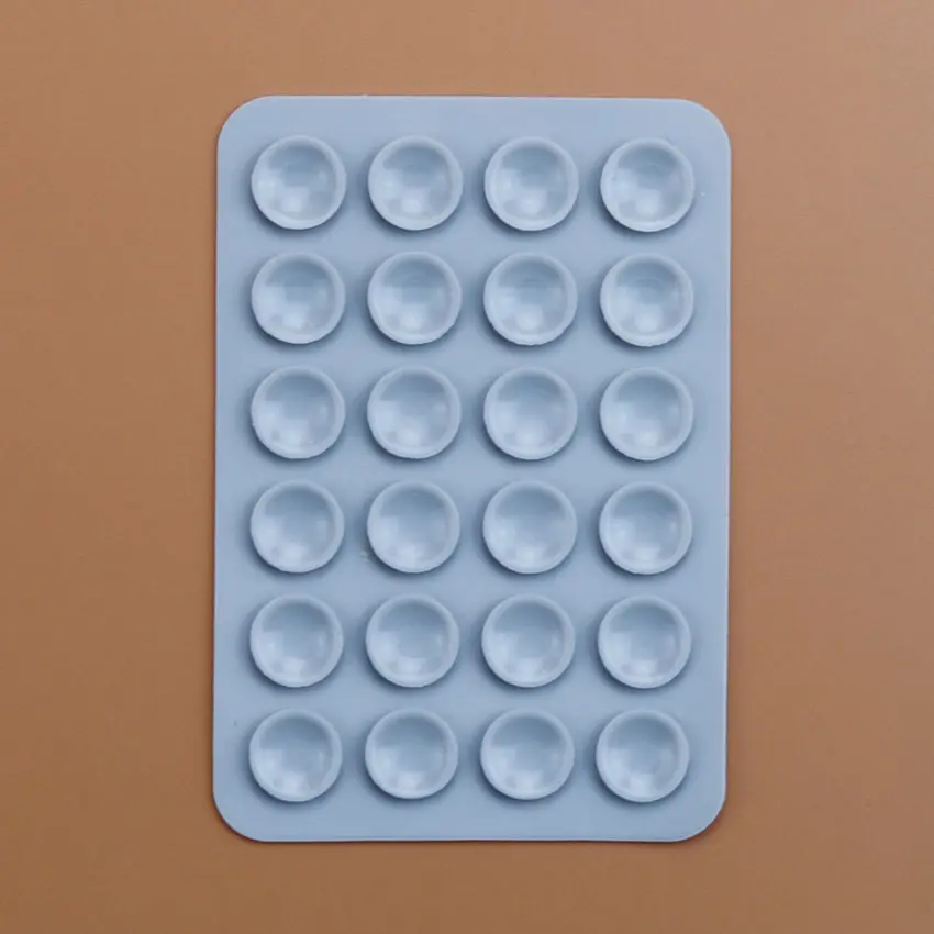 JCD 5pcs Double Side Silicone Suction Pad For Mobile Phone Fixture Suction Cup Backed Adhesive Rubber Sucker Pad For Fixed Pad