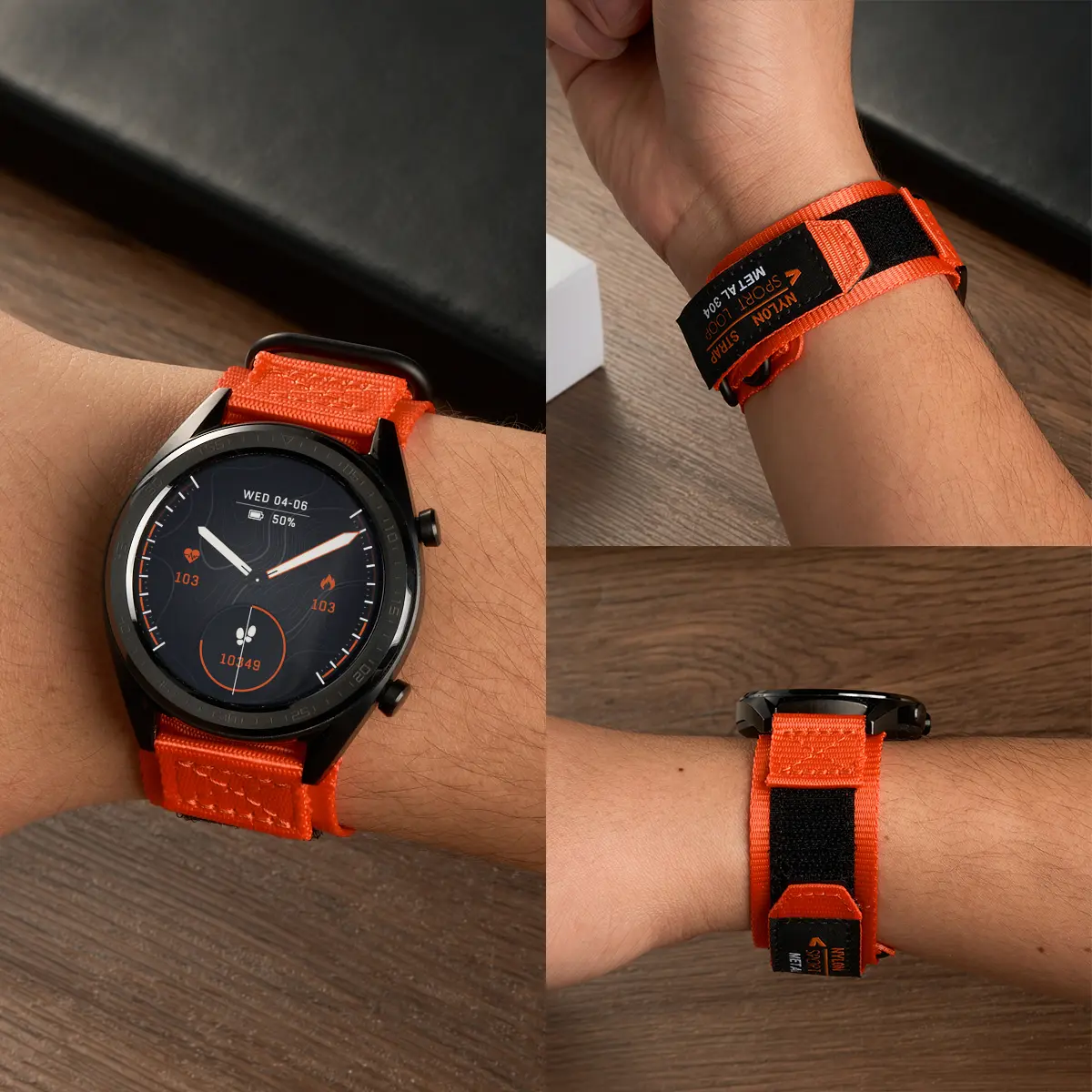 20mm 22mm Nylon Strap for Samsung Galaxy Watch 6 4 5 Pro Classic Gear S3 Active 2 44mm 40mm Correa Bracelet Huawei GT 4 3 2 Band