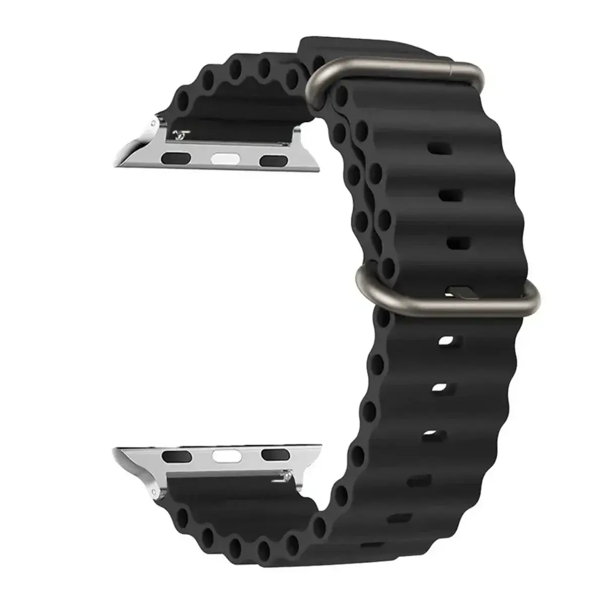 Silicone Ocean strap for Apple watch band Ultra Series 9 SE iwatch 42mm 44mm 45mm 49mm 38mm 40mm 41mm correas 49 44 45 mm bands