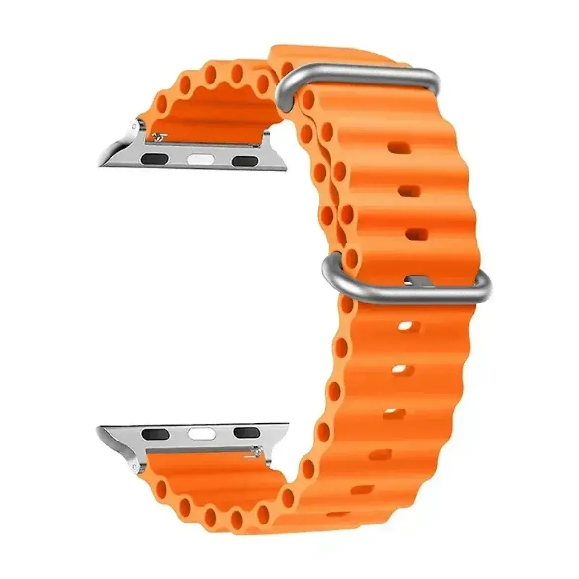 Silicone Ocean strap for Apple watch band Ultra Series 9 SE iwatch 42mm 44mm 45mm 49mm 38mm 40mm 41mm correas 49 44 45 mm bands