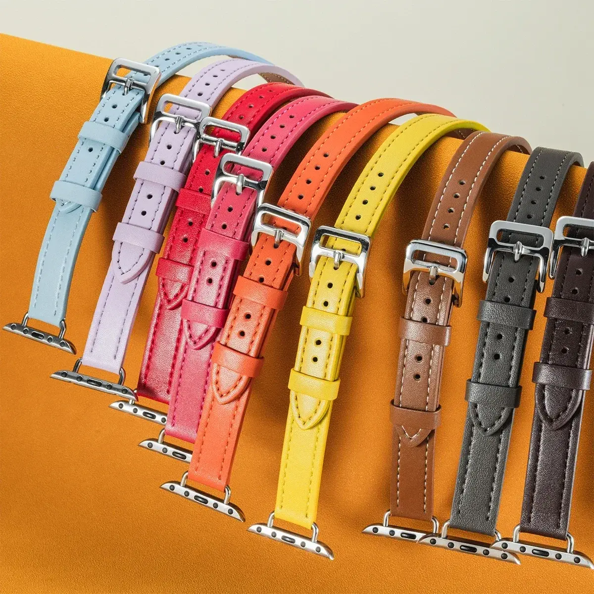 Leather Strap for Apple Watch Band 10 46mm 42mm 9 8 7 41mm 45mm Correa For IWatch Series 6 SE 5 4 40mm 44mm Ultra2 49mm Bracelet