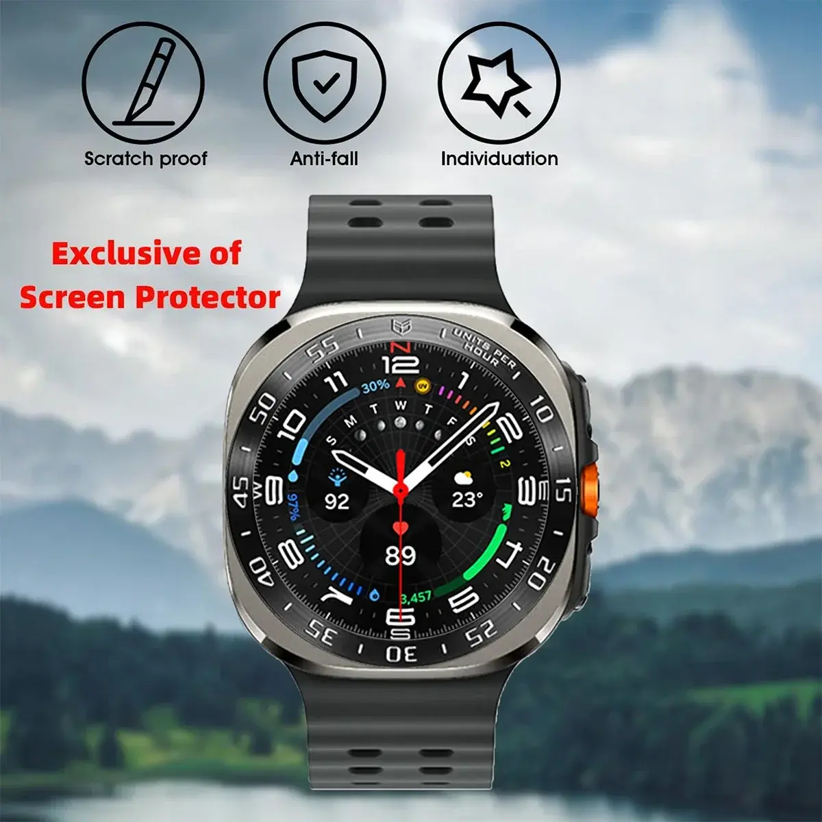 For Samsung Galaxy Watch 7 Ultra 47mm Bezel Ring Metal Protecive Case Cover For Galaxy Watch 7 40 44  Protector Shell Accessoris