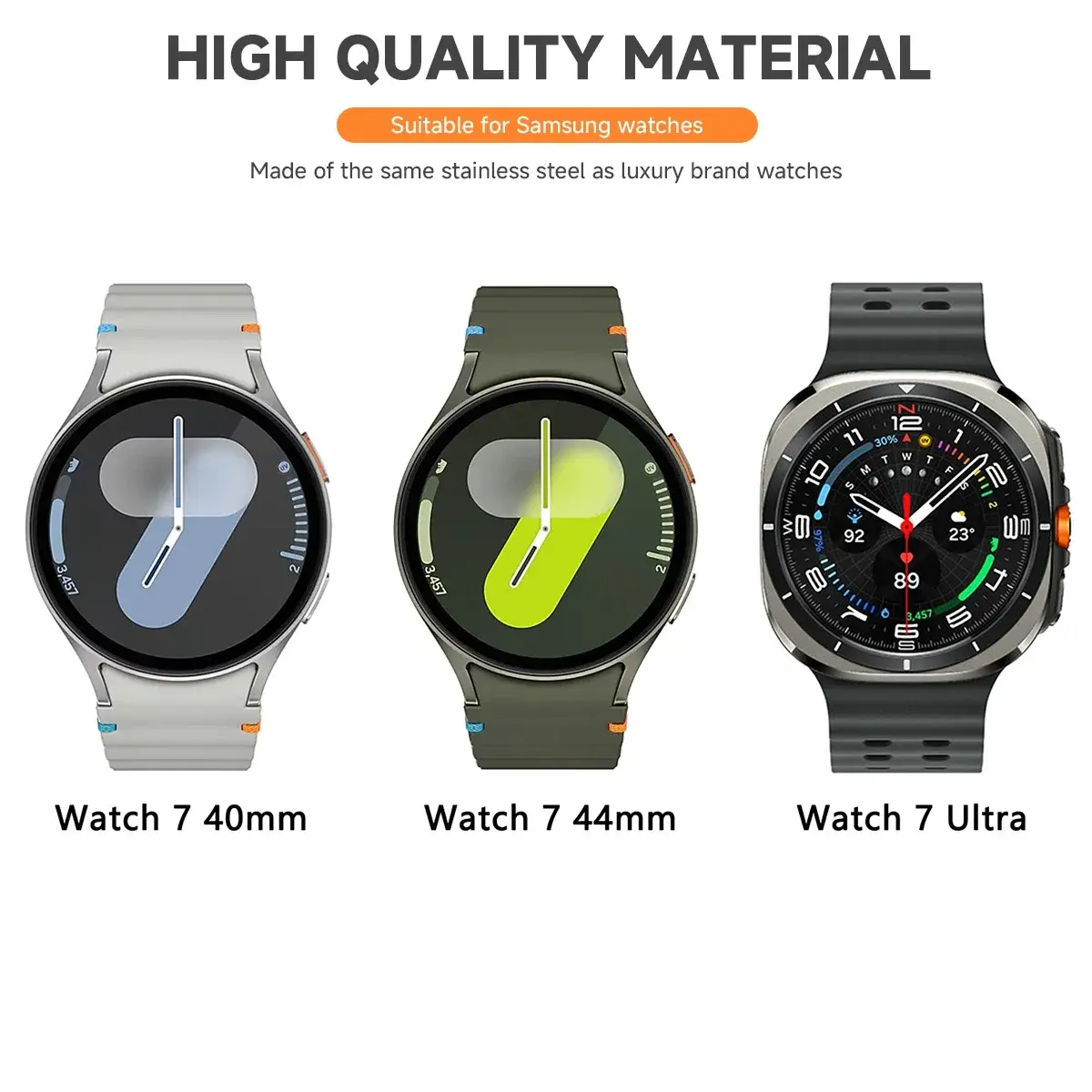 For Samsung Galaxy Watch 7 Ultra 47mm Bezel Ring Metal Protecive Case Cover For Galaxy Watch 7 40 44  Protector Shell Accessoris