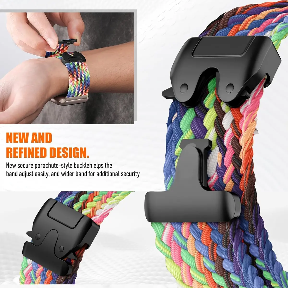 Braided Solo Loop Strap For Huawei Watch Fit 4 4Pro 3 Band Smart Watch Nylon Elastic Belts for Huawei Watch Fit 2 Fit 1 Correa