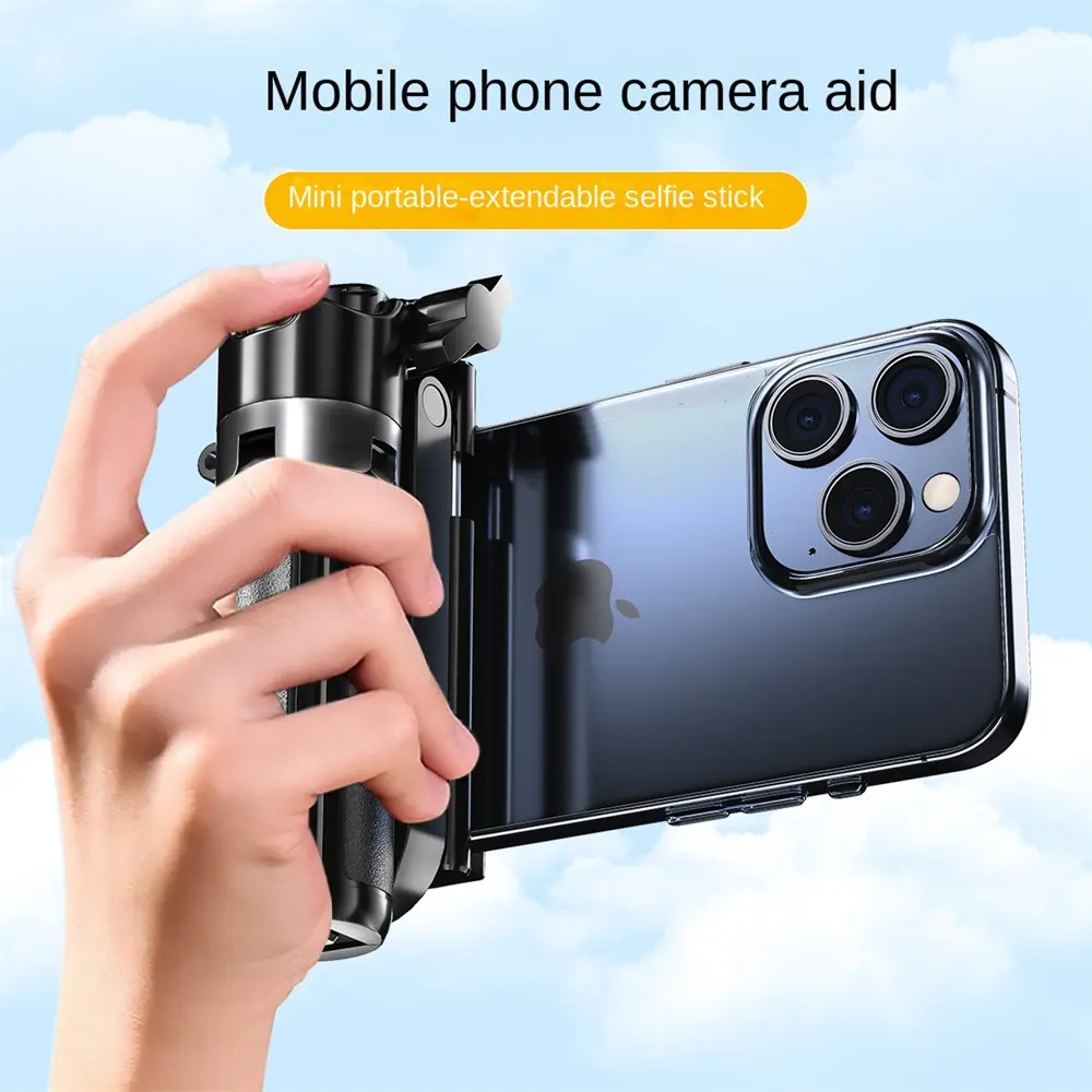 FGCLSY Newly Upgraded Design Mini Bluetooth Portable Telescopic Multifunctional Tripod Phone Selfie Stick