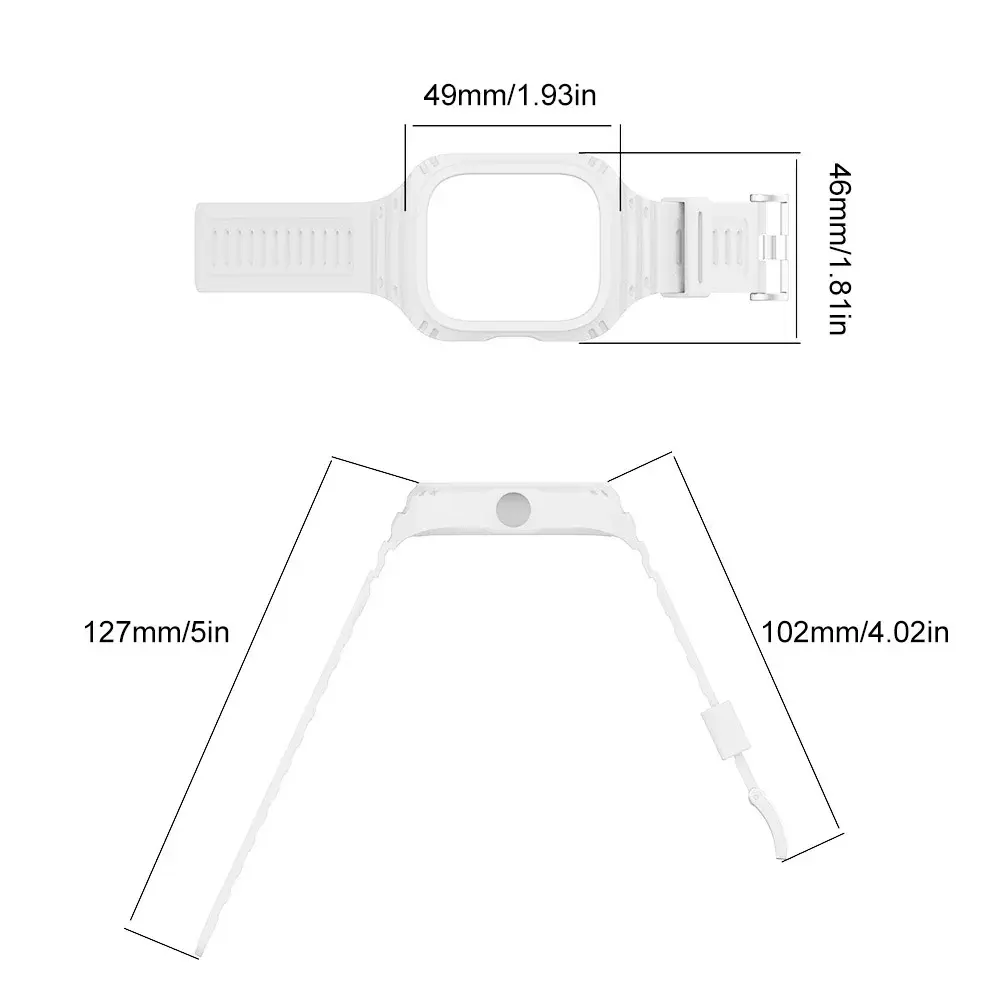 2 In 1 For Redmi Watch 4 Case + Strap Waterproof Smart Watch Protector Shell and Band Wristband Replacement Watch Accessories