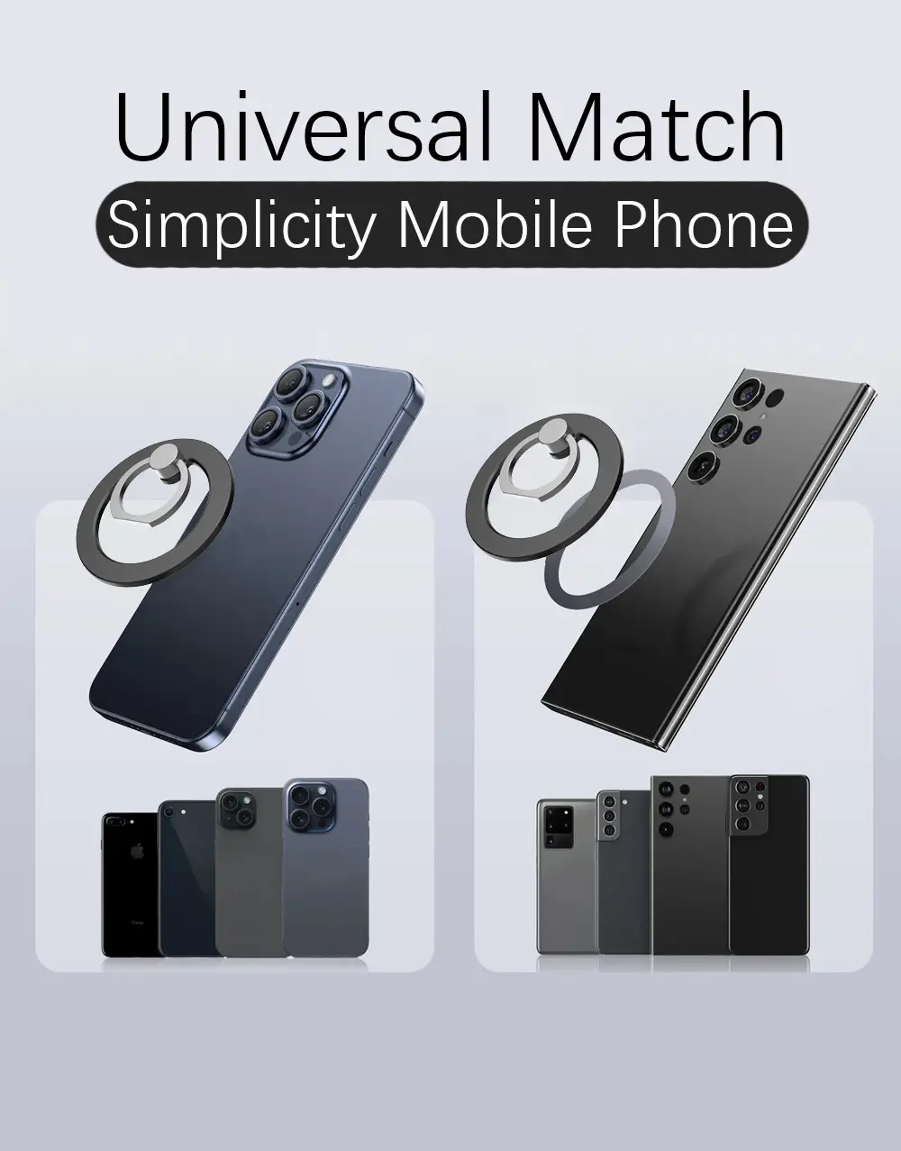 For Magnetic Finger Clasp Simplicity Aluminum Alloy Ultra Light And Ultra ThinUltra Light And Ultra Thin 1Pcs Ultra Light And Ul