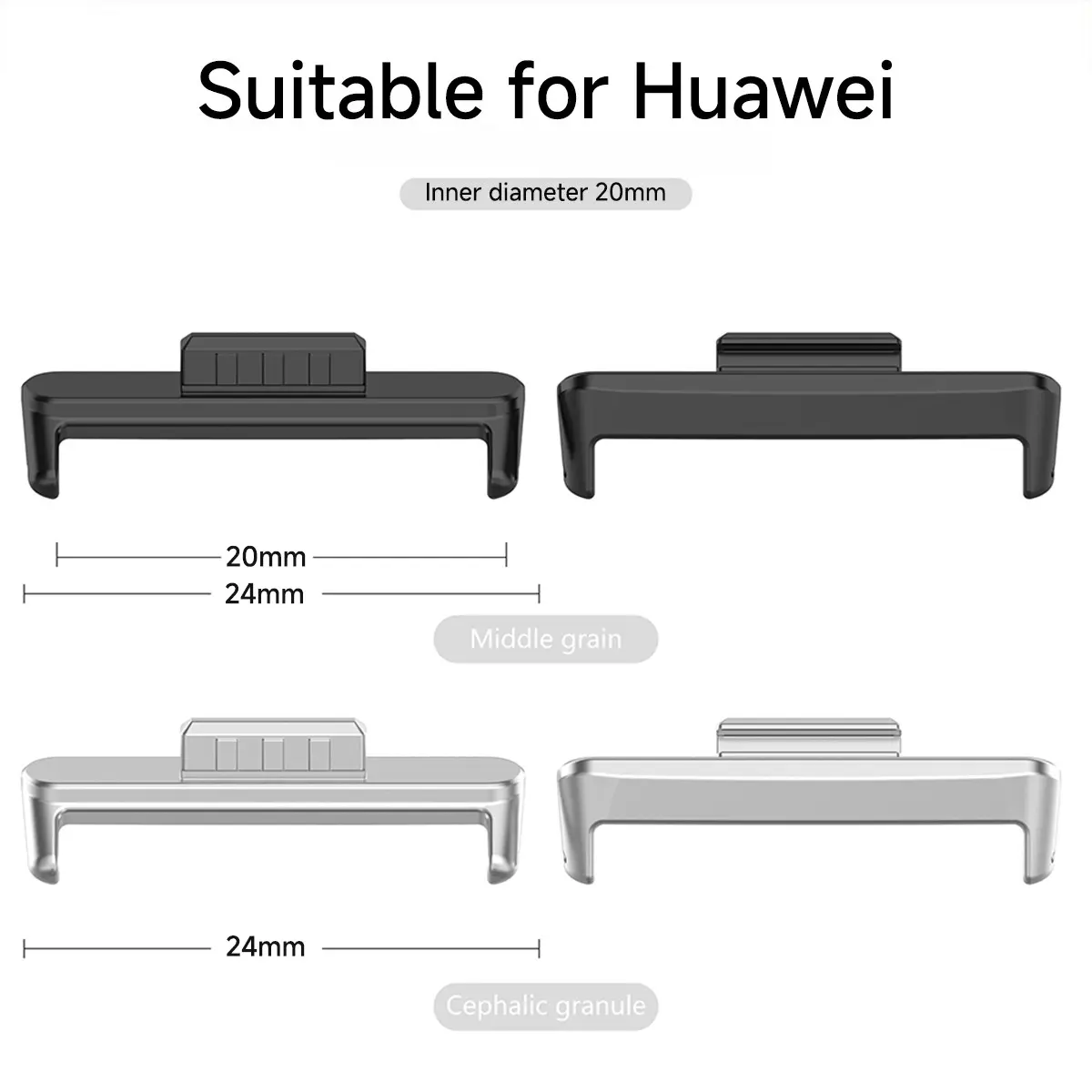 1Pair Adapter For Huawei Watch Fit 4 4 Pro 3  Strap Connector Bracelet Metal Stainless Steel Fit 3 20mm Band width Accessories