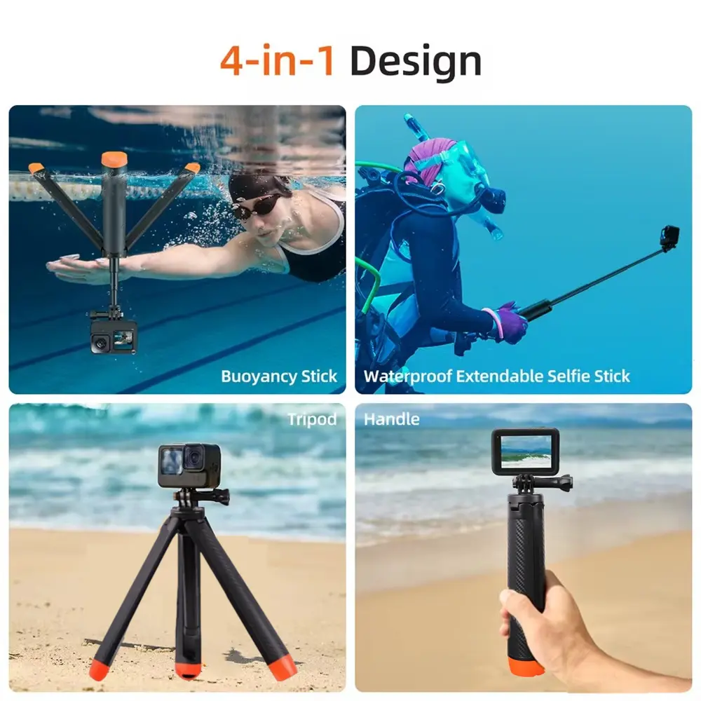COOL DIER New underwater Buoyancy Bar Selfie tripod Waterproof suitable for GoPro Insta360 DJI OSMO sports camera accessories