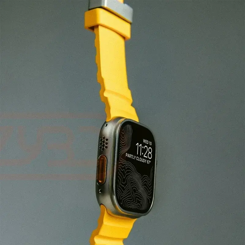 Sports Silicone Band For Apple Watch Ultra 2 10 9 8 7 6 SE 5 4 Titanium Metal Bracelet Strap For iWatch 42mm 44mm 45mm 46mm 49mm