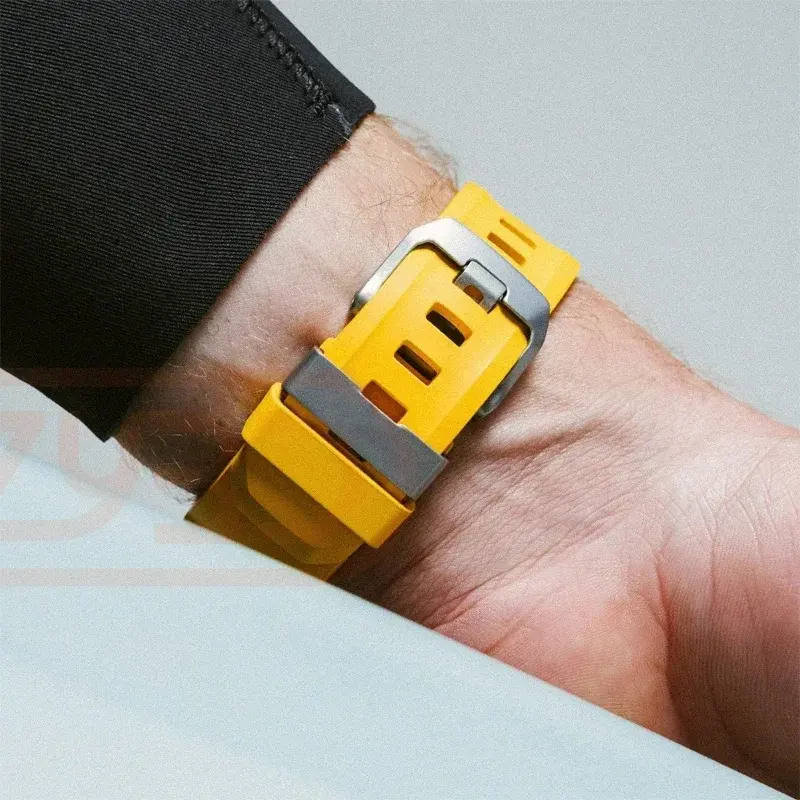 Sports Silicone Band For Apple Watch Ultra 2 10 9 8 7 6 SE 5 4 Titanium Metal Bracelet Strap For iWatch 42mm 44mm 45mm 46mm 49mm