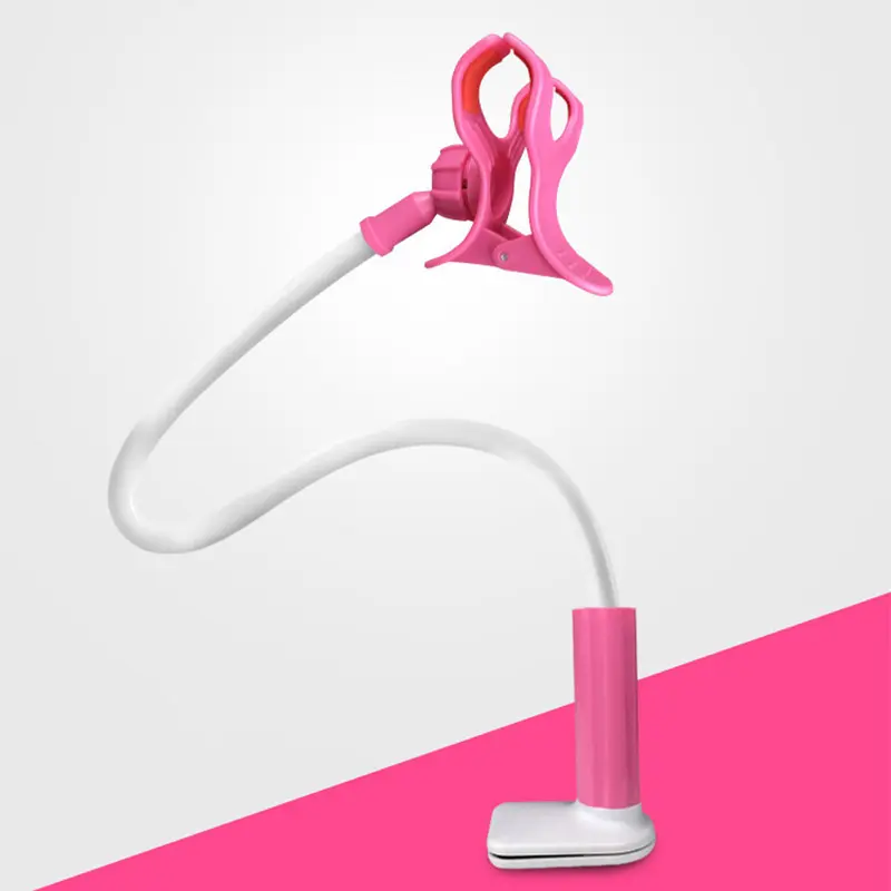 360 Clip Mobile Phone Holder Stand Portable Flexible Lazy Bed Desktop Bracket Smartphones Desk Bed Mount Stand Base Support 75cm