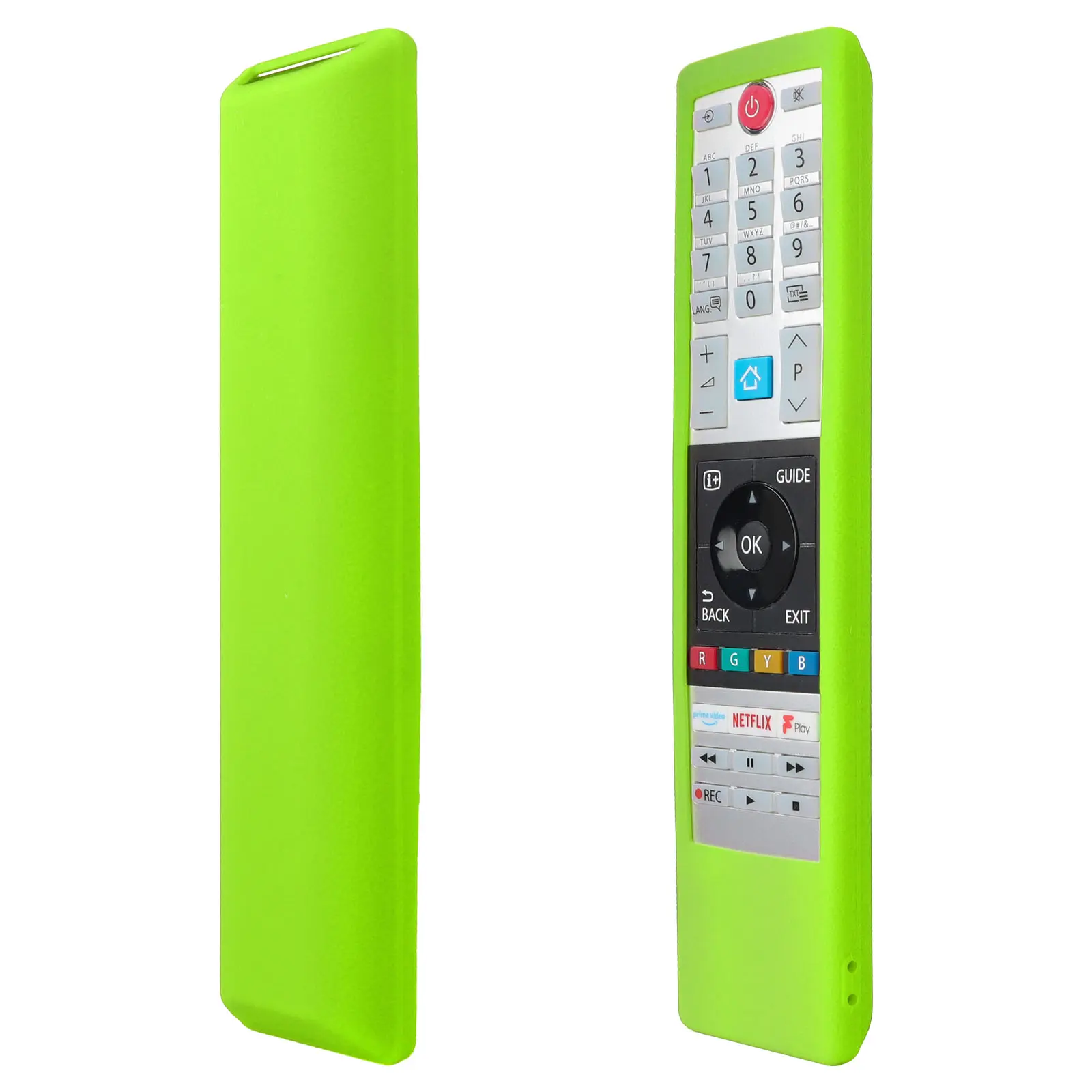 Silicone Case Fit for Toshiba Home Smart TV Remote Control CT-8541 CT-8533 CT-8528 Protective Sheath Cover Anti-Slip Protector