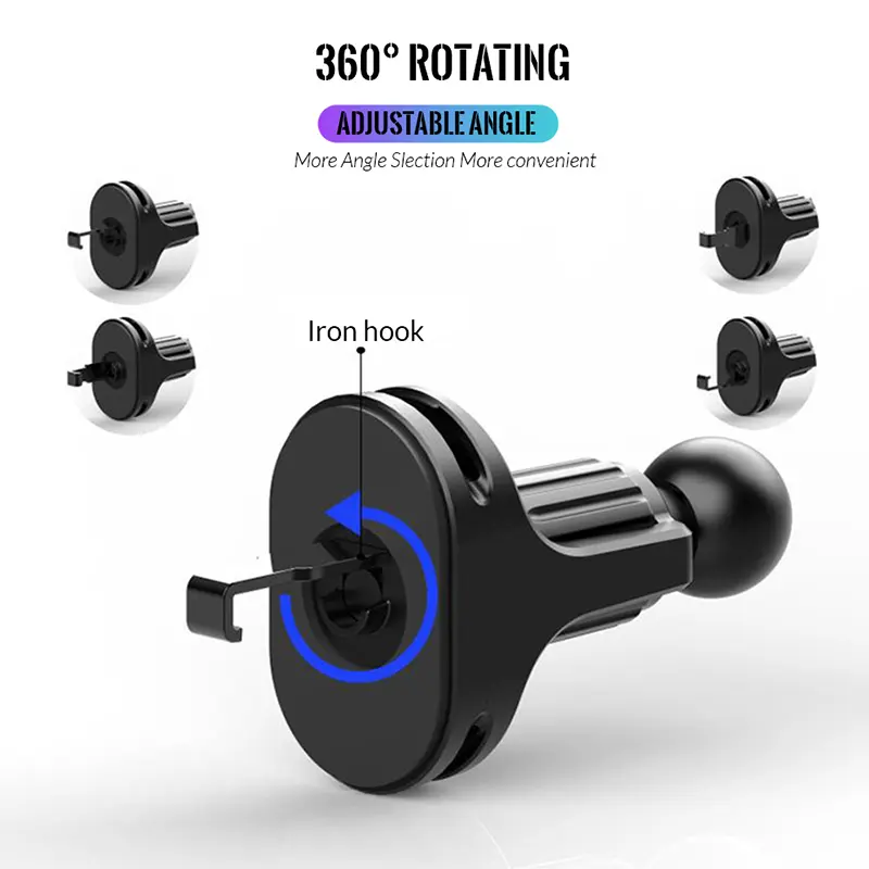Magnetic Car Phone Holder Vent 2023 Upgrade 6X N42 Strong Magnets, Universal Mobile Phone Mount Hook, 360 Rotating Air Vent Crad