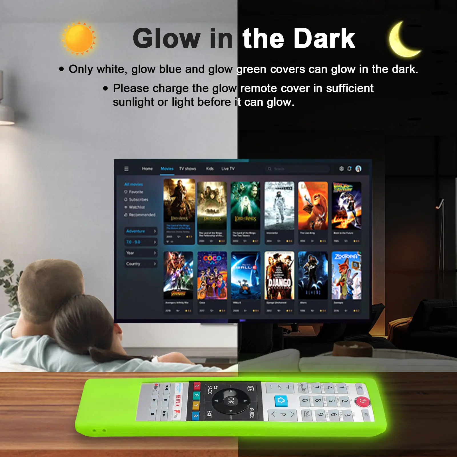 Silicone Case Fit for Toshiba Home Smart TV Remote Control CT-8541 CT-8533 CT-8528 Protective Sheath Cover Anti-Slip Protector