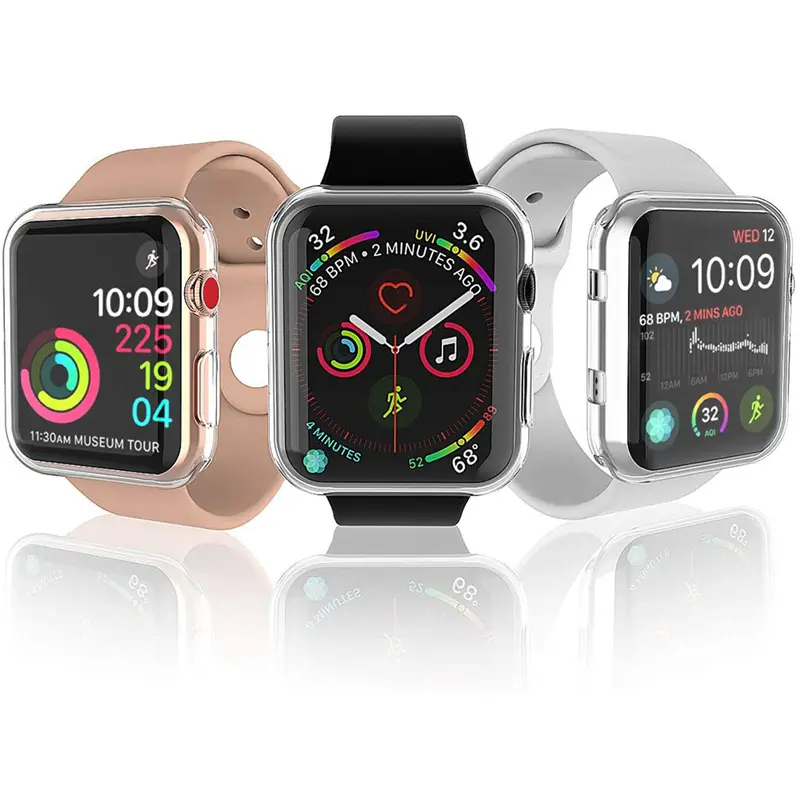 45mm 41mm 44MM 40MM 42mm 38MM Screen Protector For Apple Watch iwatch series 10 46MM 42MM 9 8 7 SE 6 5 4 3 Case TPU bumper Cover