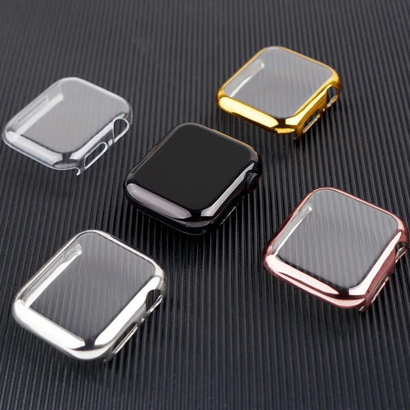 45mm 41mm 44MM 40MM 42mm 38MM Screen Protector For Apple Watch iwatch series 10 46MM 42MM 9 8 7 SE 6 5 4 3 Case TPU bumper Cover